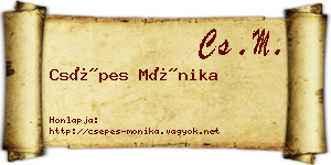 Csépes Mónika névjegykártya